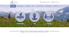 Desktop Screenshot of praxis-aruna.ch